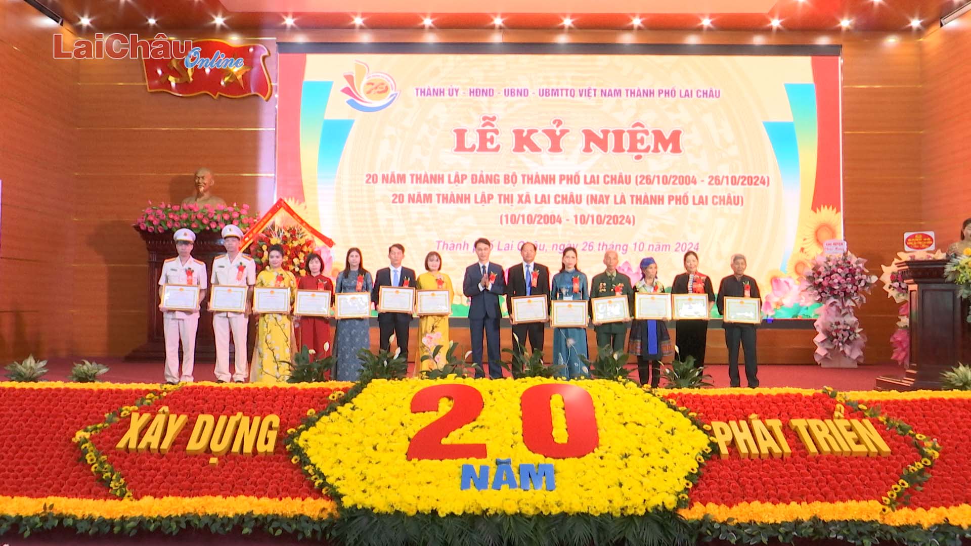 Kỷ niệm 20 năm thành lập Đảng bộ thành phố Lai Châu